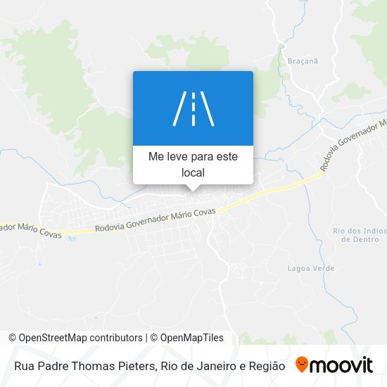 Rua Padre Thomas Pieters mapa