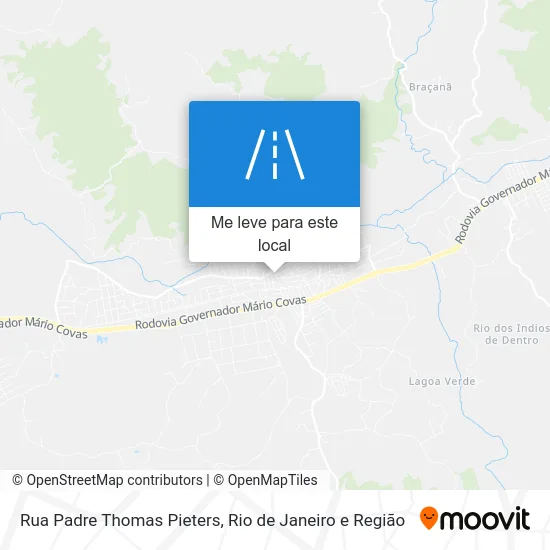 Rua Padre Thomas Pieters mapa
