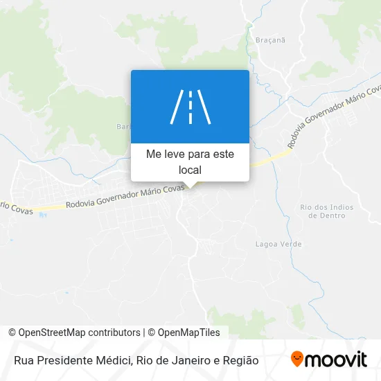 Rua Presidente Médici mapa