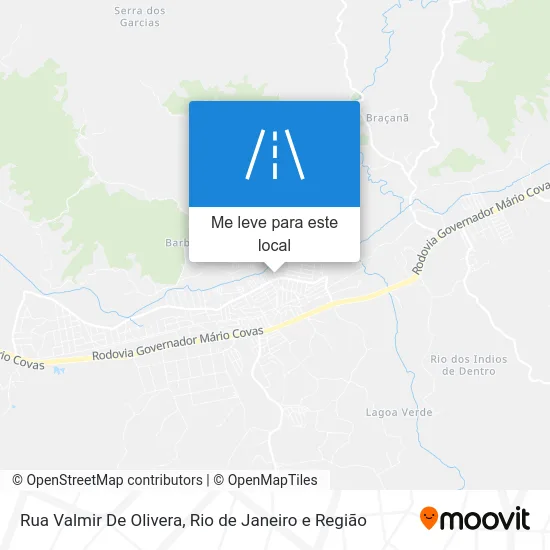 Rua Valmir De Olivera mapa