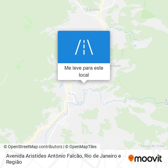 Avenida Aristides Antônio Falcão mapa