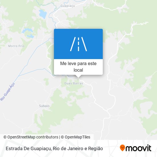 Estrada De Guapiaçu mapa
