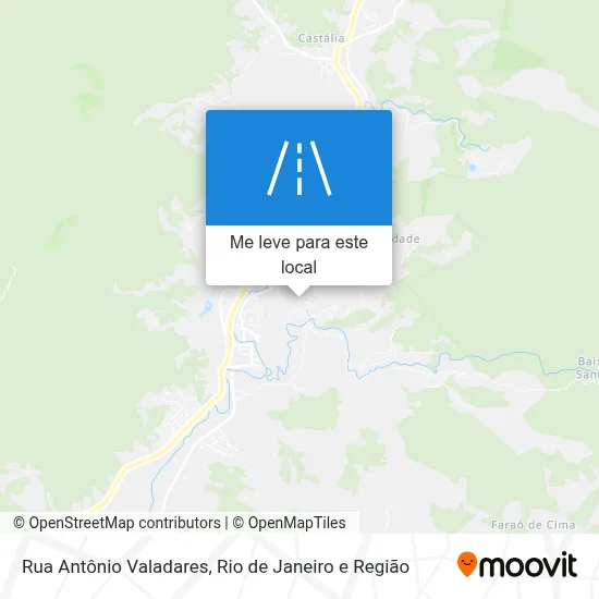 Rua Antônio Valadares mapa