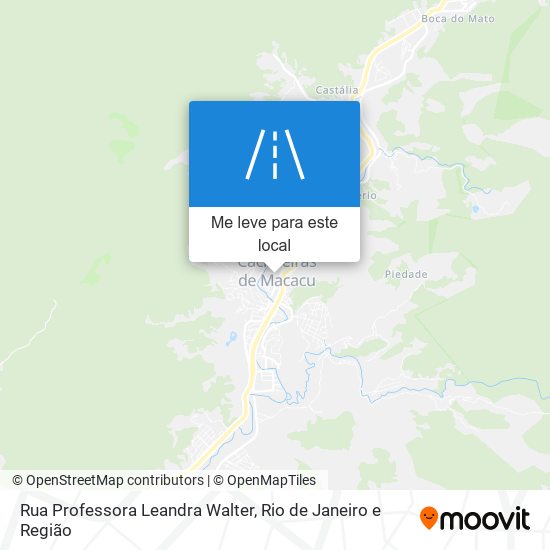 Rua Professora Leandra Walter mapa