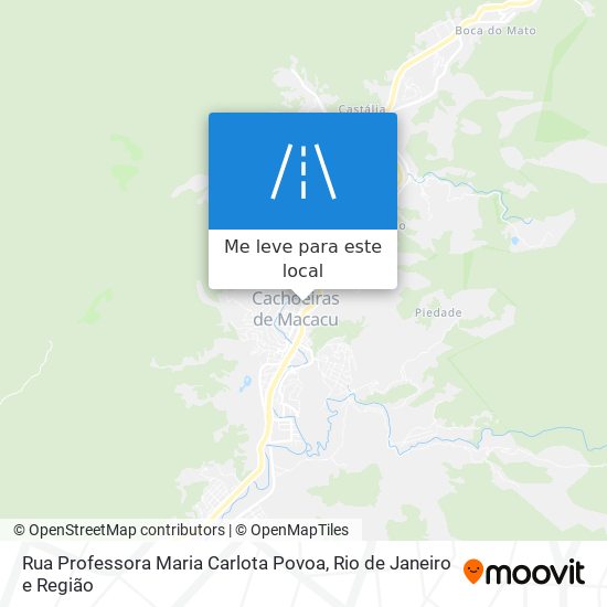 Rua Professora Maria Carlota Povoa mapa