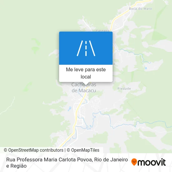 Rua Professora Maria Carlota Povoa mapa