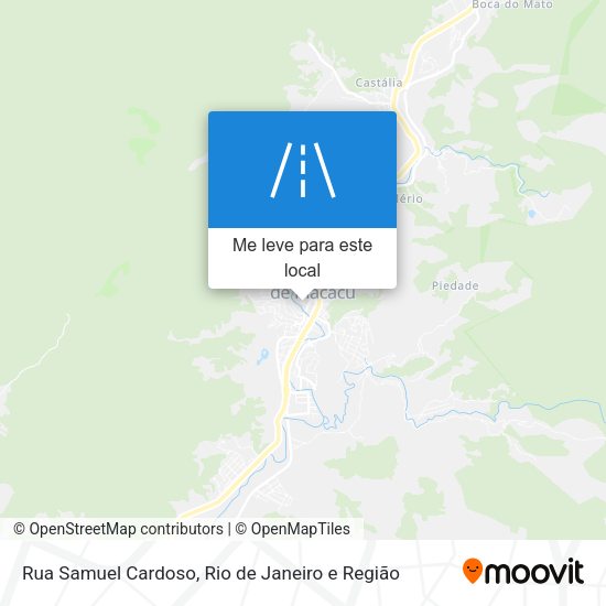 Rua Samuel Cardoso mapa