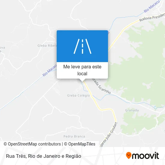 Rua Três mapa