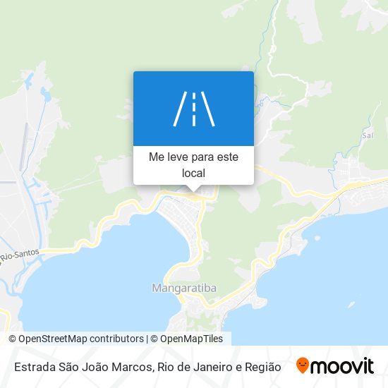 Estrada São João Marcos mapa