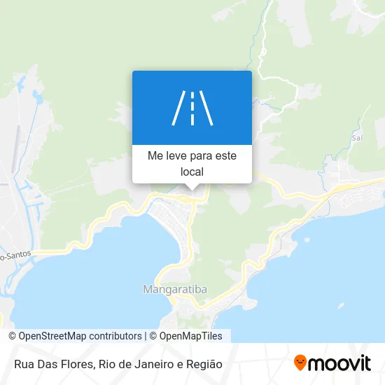 Rua Das Flores mapa