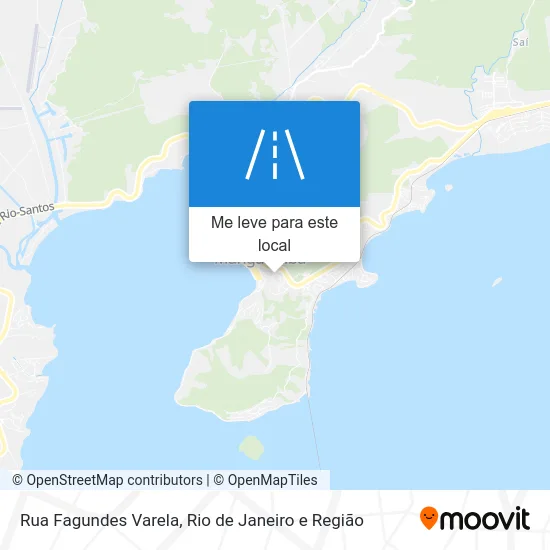 Rua Fagundes Varela mapa