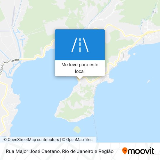 Rua Major José Caetano mapa