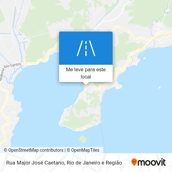 Rua Major José Caetano mapa