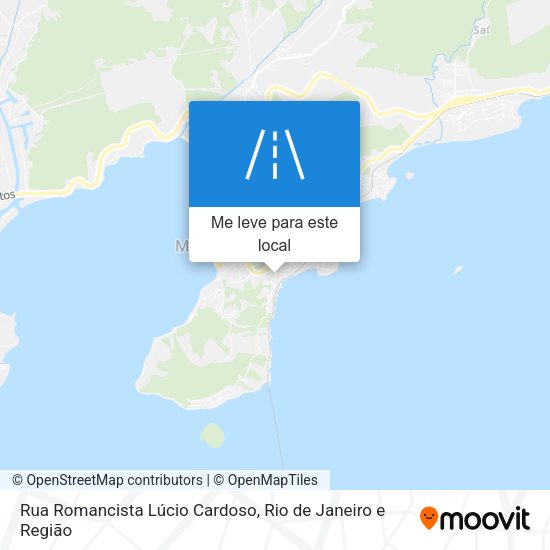 Rua Romancista Lúcio Cardoso mapa