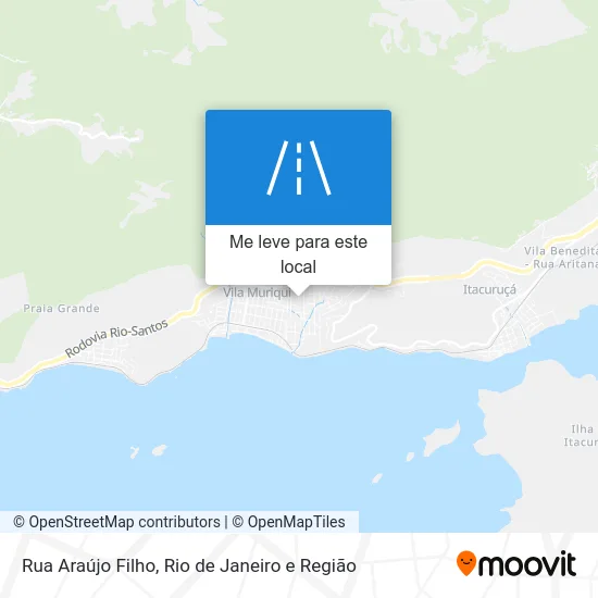 Rua Araújo Filho mapa