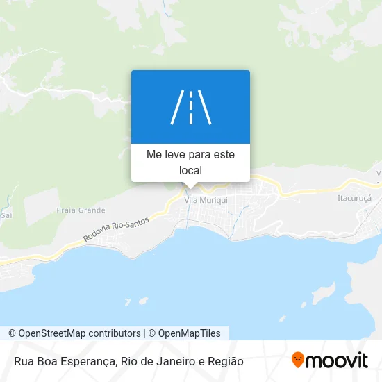 Rua Boa Esperança mapa