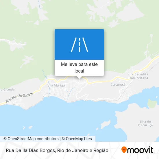 Rua Dalila Dias Borges mapa