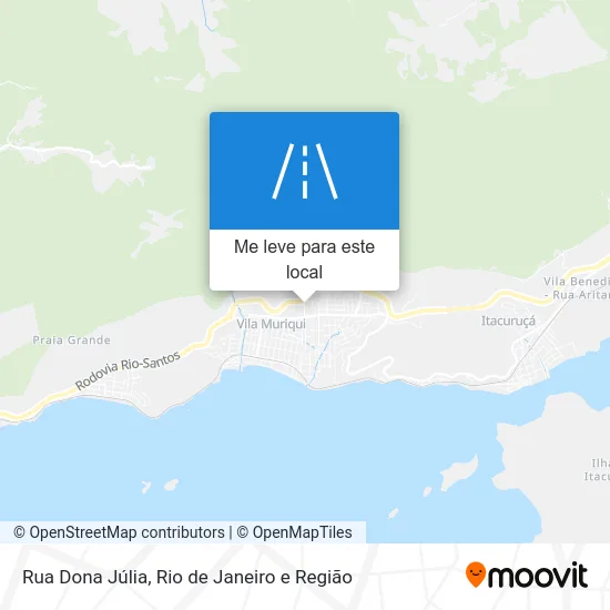 Rua Dona Júlia mapa