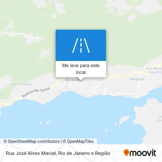Rua José Alves Maciel mapa