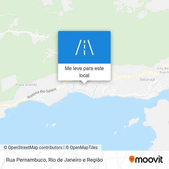 Rua Pernambuco mapa