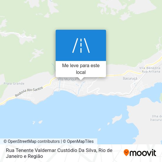 Rua Tenente Valdemar Custódio Da Silva mapa