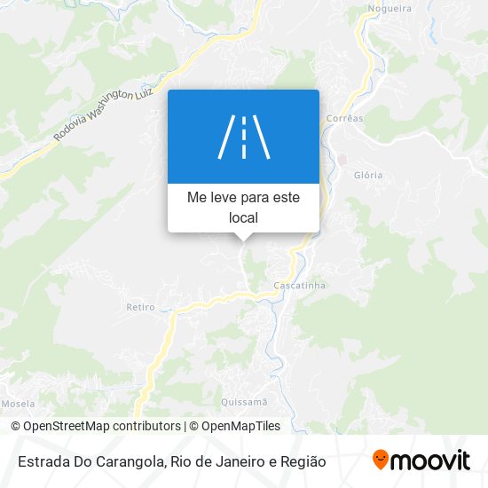 Estrada Do Carangola mapa