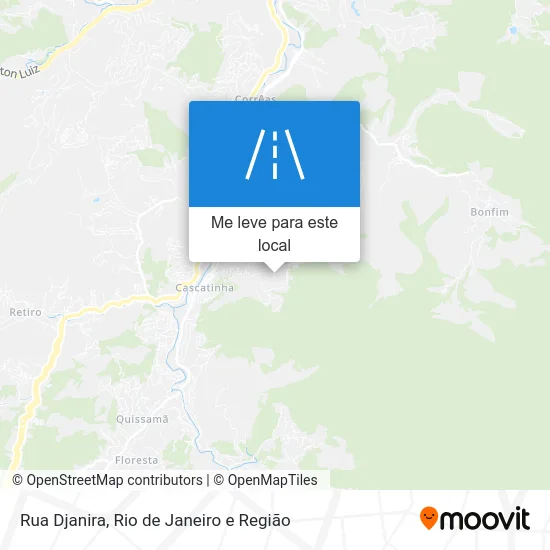 Rua Djanira mapa