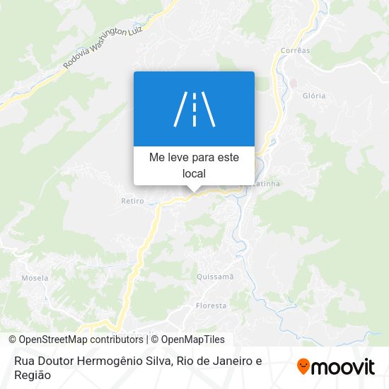 Rua Doutor Hermogênio Silva mapa