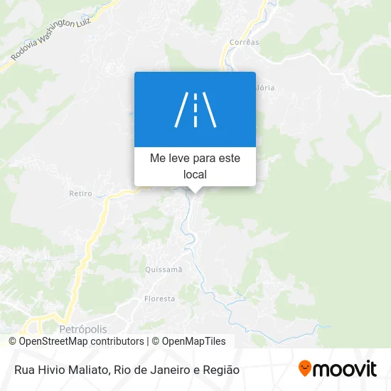 Rua Hivio Maliato mapa