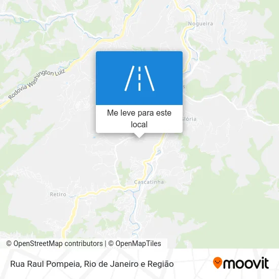 Rua Raul Pompeia mapa