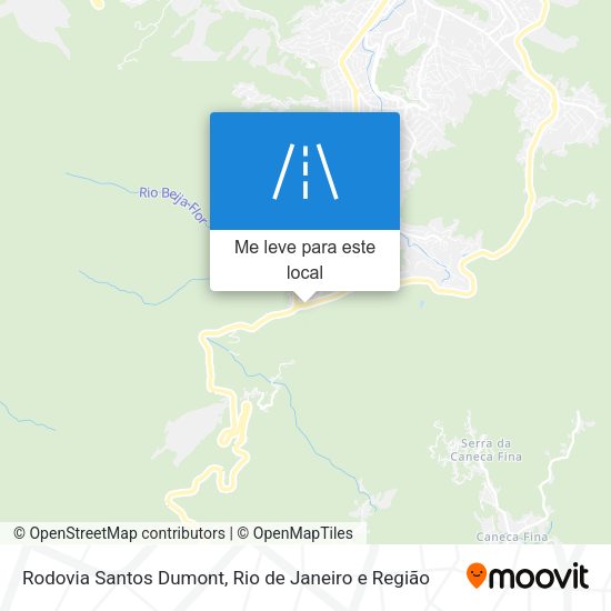 Rodovia Santos Dumont mapa
