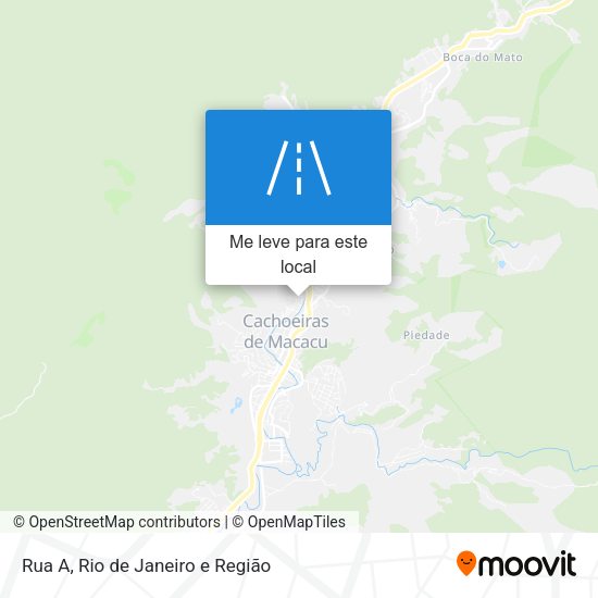 Rua A mapa