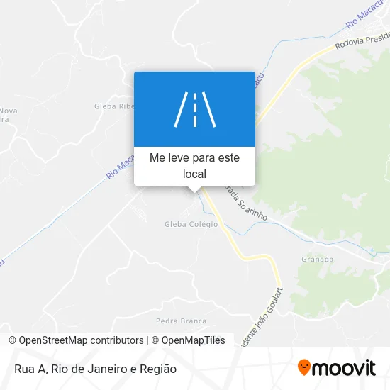 Rua A mapa