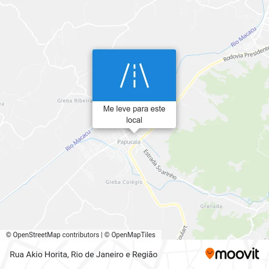 Rua Akio Horita mapa