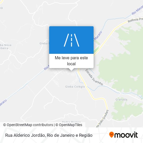 Rua Alderico Jordão mapa