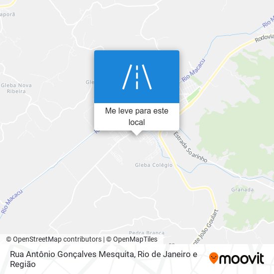 Rua Antônio Gonçalves Mesquita mapa