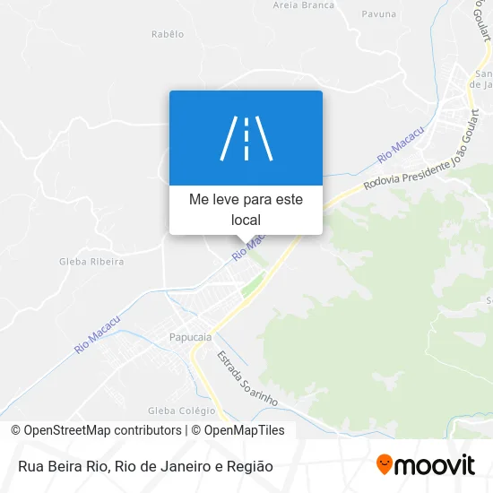 Rua Beira Rio mapa