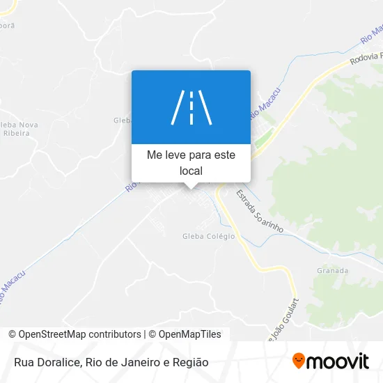 Rua Doralice mapa