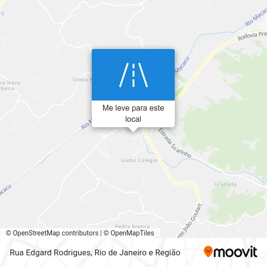 Rua Edgard Rodrigues mapa
