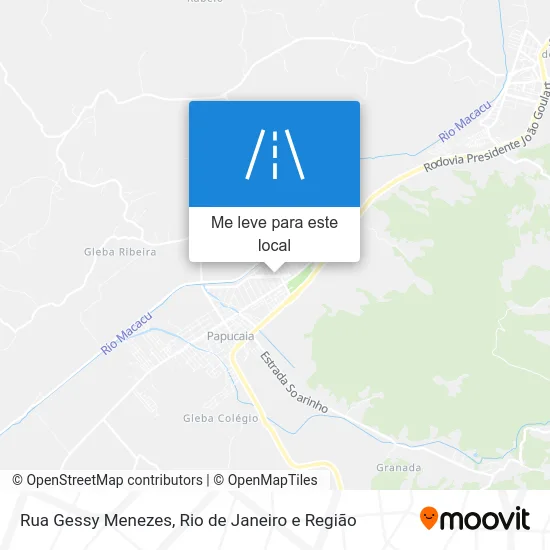 Rua Gessy Menezes mapa