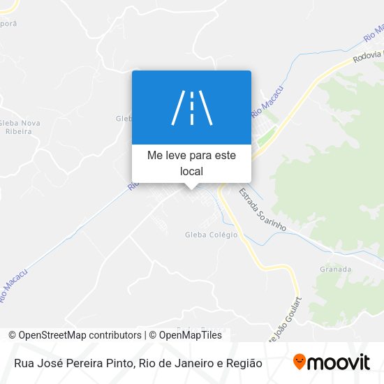 Rua José Pereira Pinto mapa
