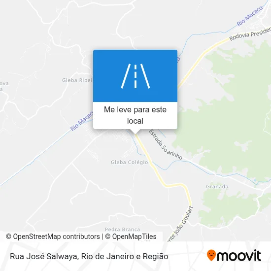 Rua José Salwaya mapa