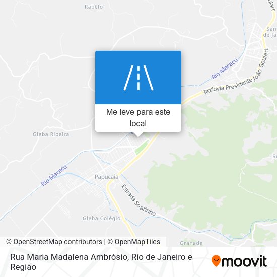 Rua Maria Madalena Ambrósio mapa