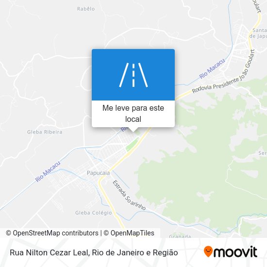 Rua Nilton Cezar Leal mapa