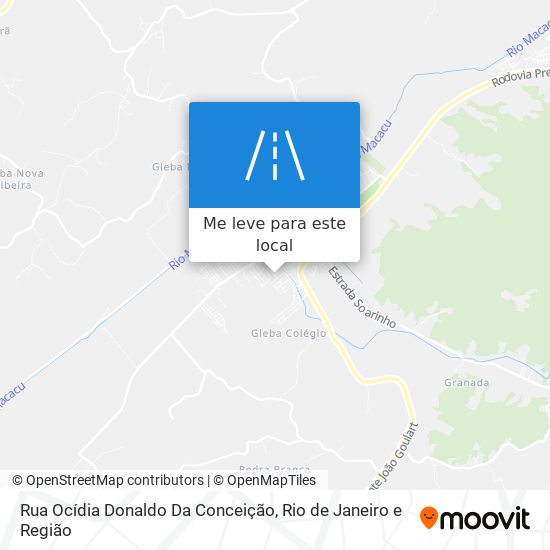 Rua Ocídia Donaldo Da Conceição mapa