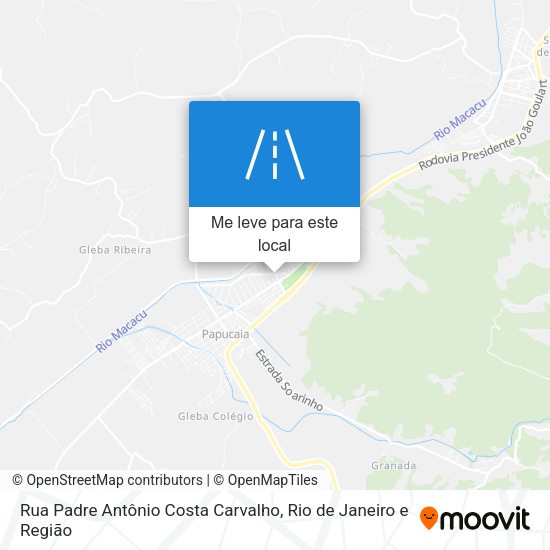 Rua Padre Antônio Costa Carvalho mapa