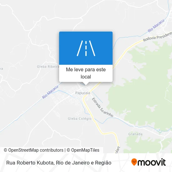 Rua Roberto Kubota mapa