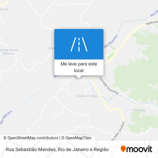 Rua Sebastião Mendes mapa