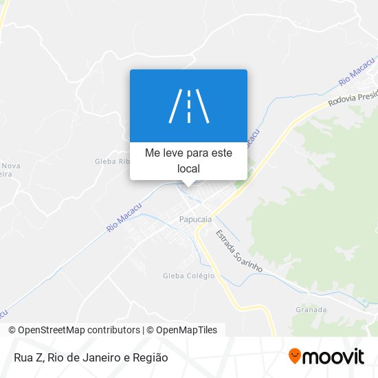 Rua Z mapa