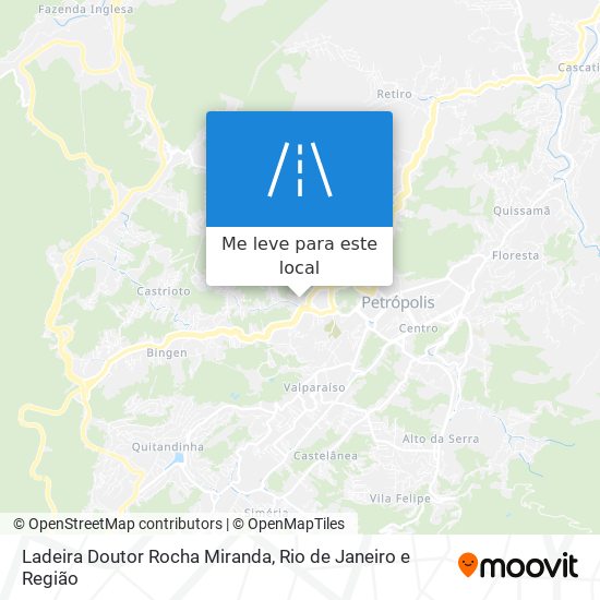Ladeira Doutor Rocha Miranda mapa